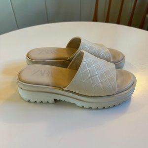 Zara Cream Sandals